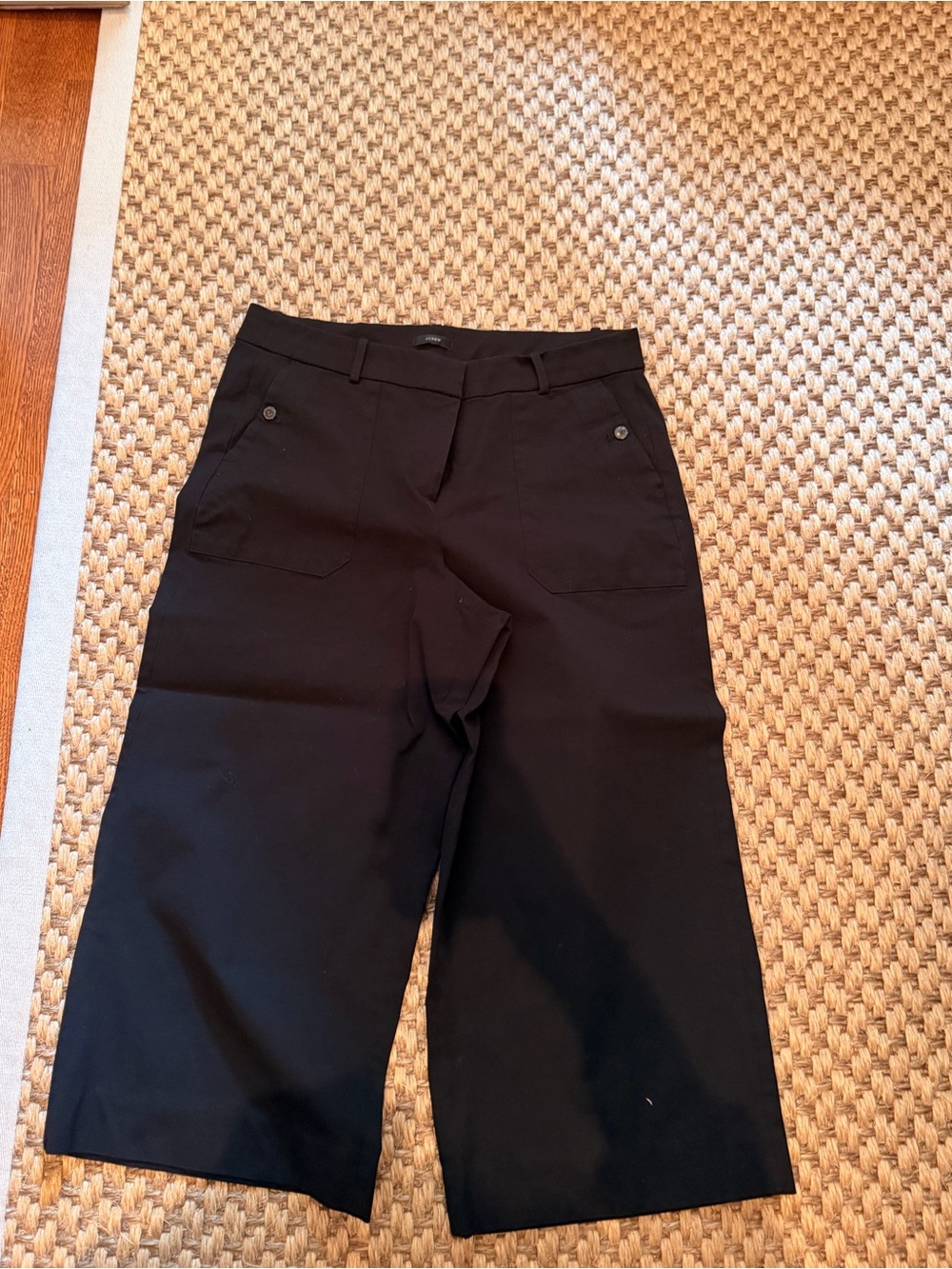 J. Crew Black Lined Skirt or Pant Waistband Detail